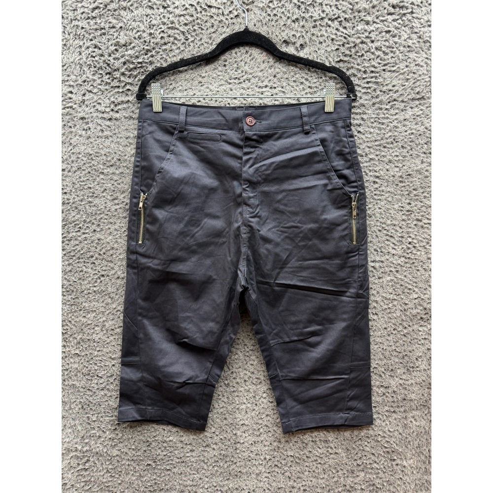 Pma By Sensual High Rise Utility Bermuda Shorts Dark Gray Mens Size 48